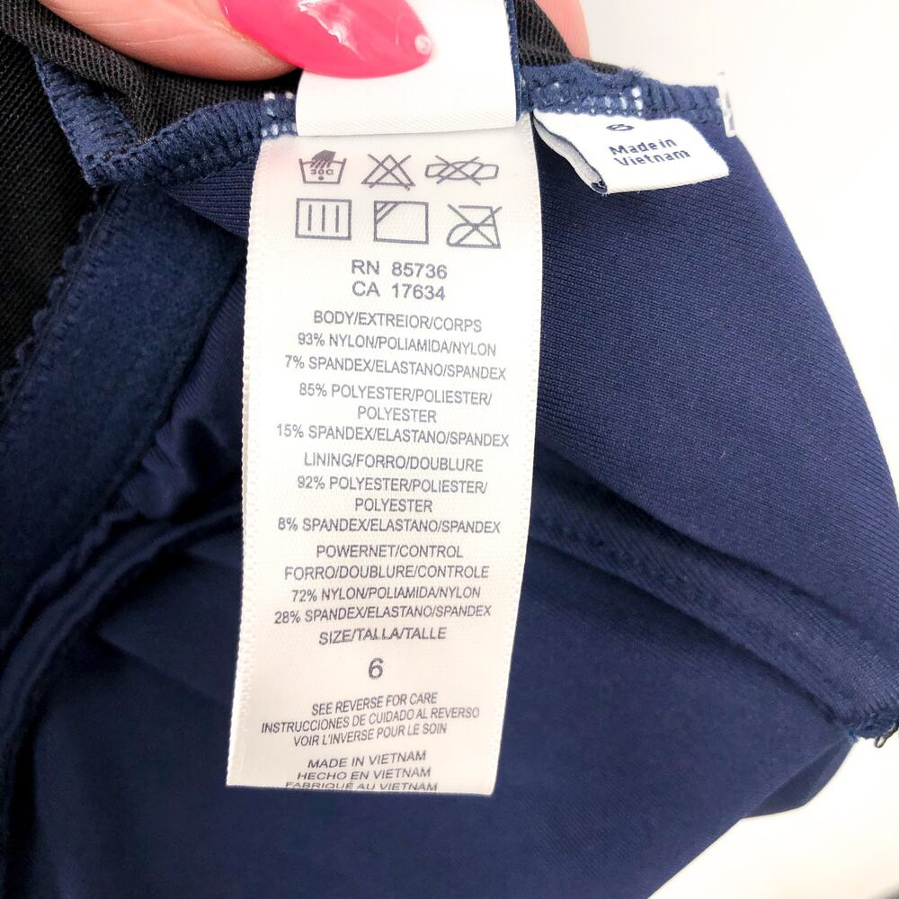 BEACH HOUSE Swim Liza Swimdress Size 6 Admiral Blue Princess Seam Underwire NWT - Picture 9 of 10